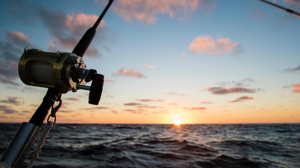a camera on the side of a boat in the ocean at Fisher Inn Resort & Marina in Islamorada