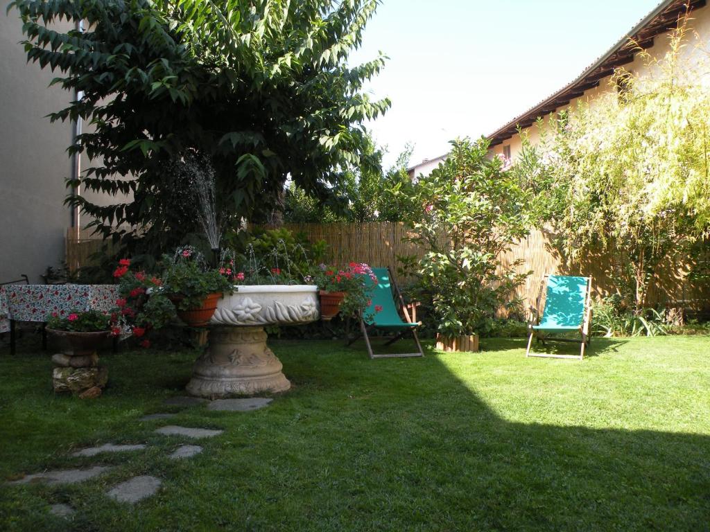 Zahrada ubytování B&B Locanda dai Nonni
