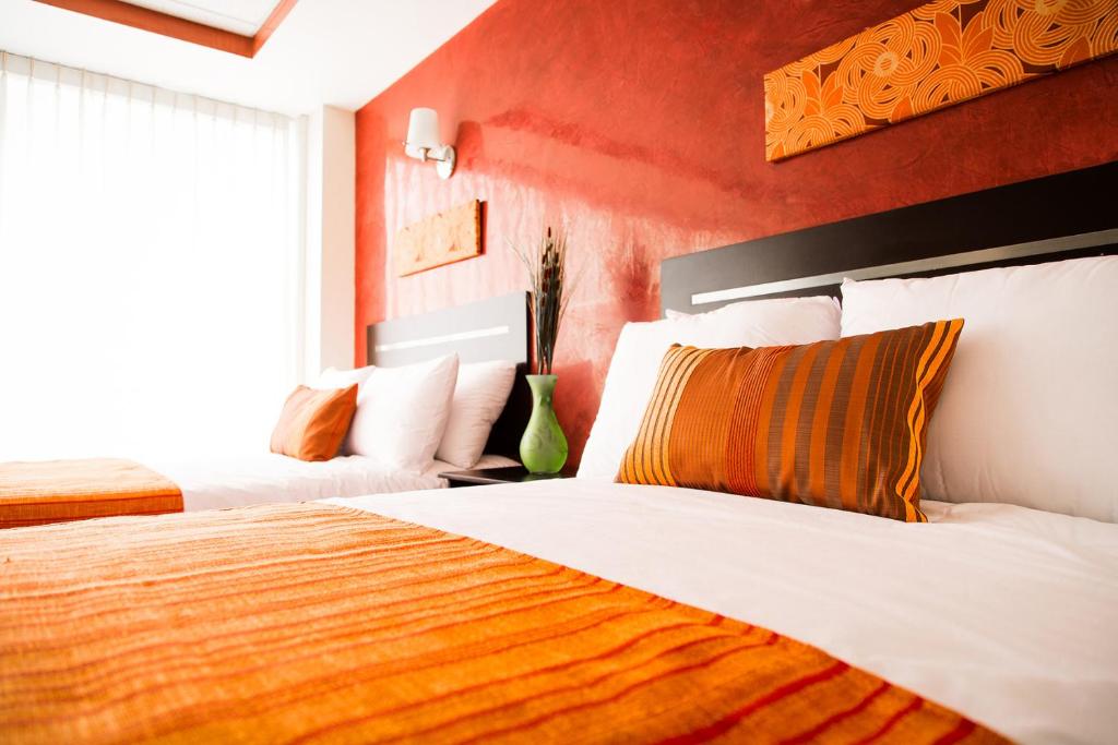 Кровать или кровати в номере Inn Express Hotel Tula