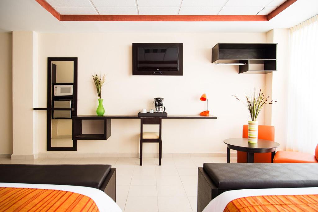 TV a/nebo společenská místnost v ubytování Inn Express Hotel Tula