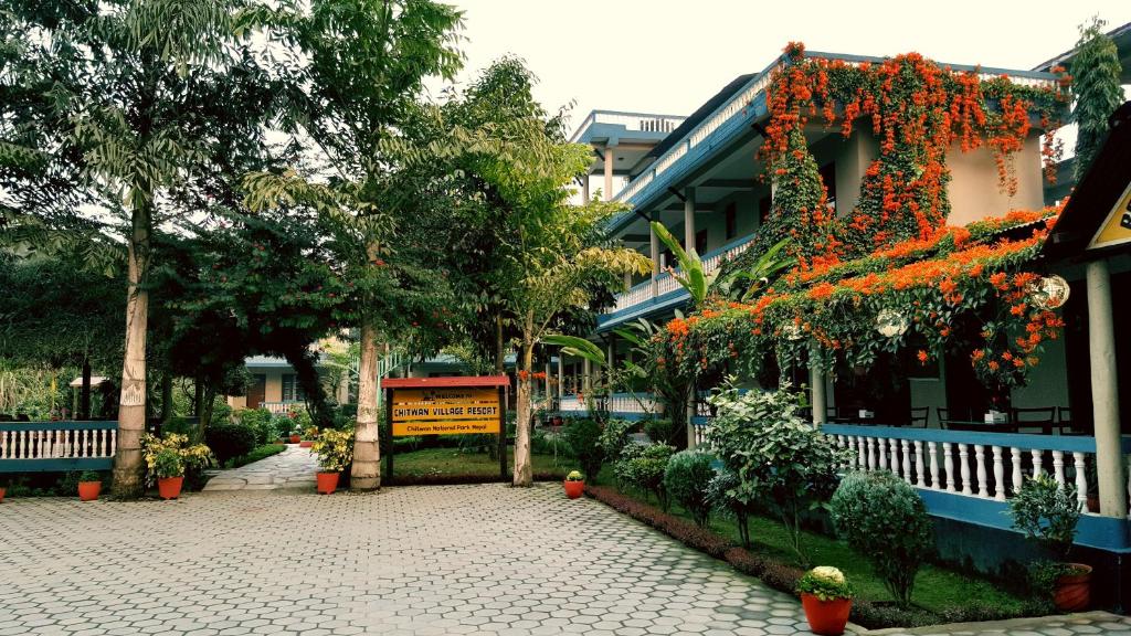 Zahrada ubytování Chitwan Village Resort