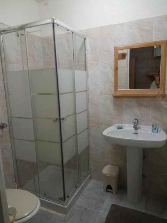 Koupelna v ubytování Appartamenti Frassanito