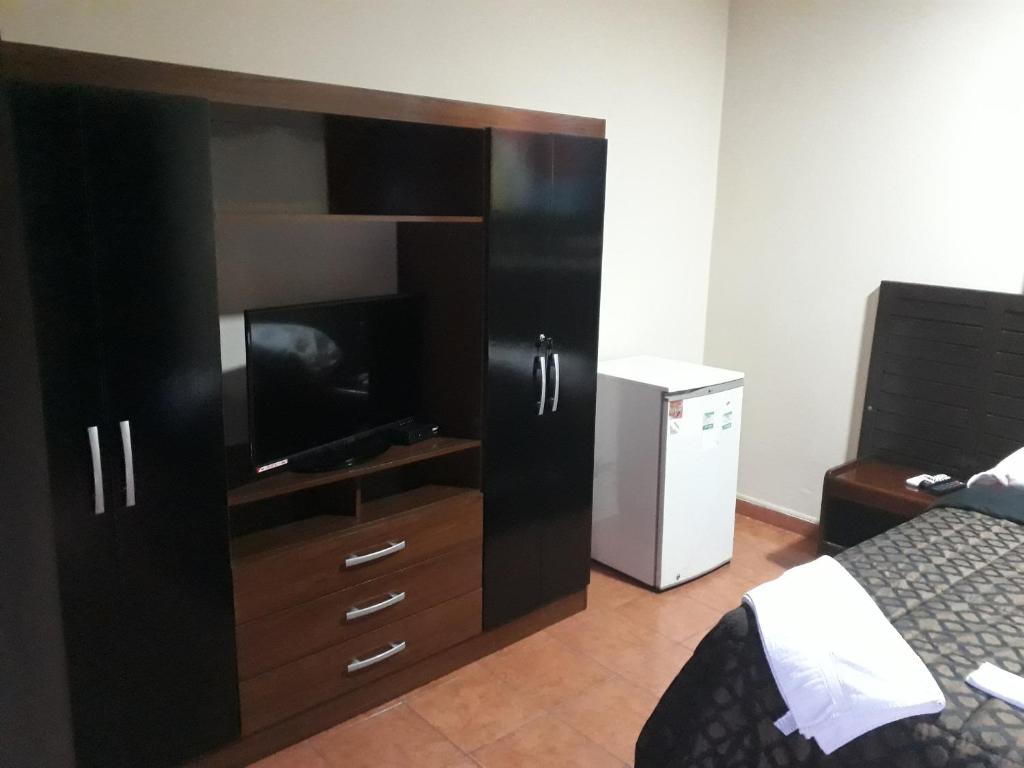 TV a/nebo společenská místnost v ubytování Residencia Leones de Castilla