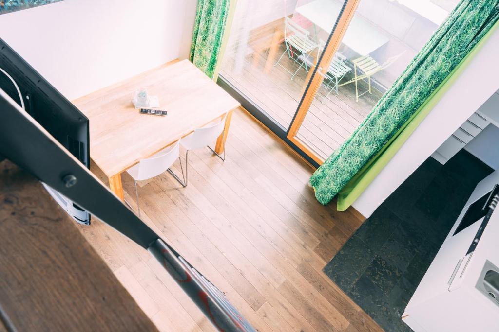 TV a/nebo společenská místnost v ubytování Gut Hügle Erlebnishof