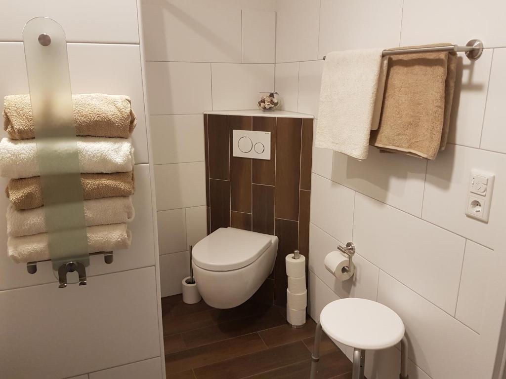 Koupelna v ubytování Landhaus Westerloy