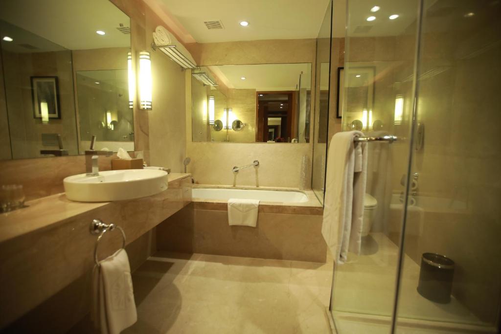Koupelna v ubytování Taj Coromandel