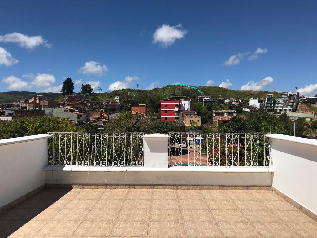 Balkón nebo terasa v ubytování Hotel Bahia Guatape