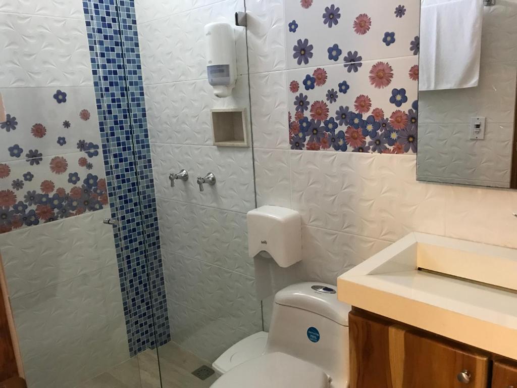 Koupelna v ubytování Hotel Bahia Guatape
