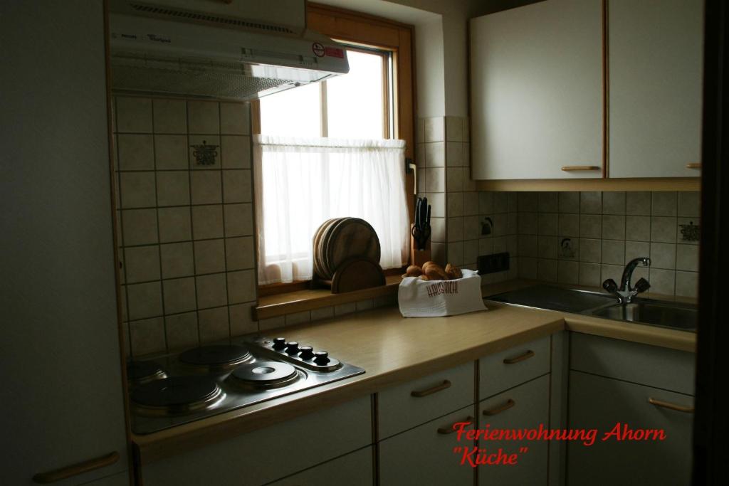 Kuchyň nebo kuchyňský kout v ubytování Haus Bichl