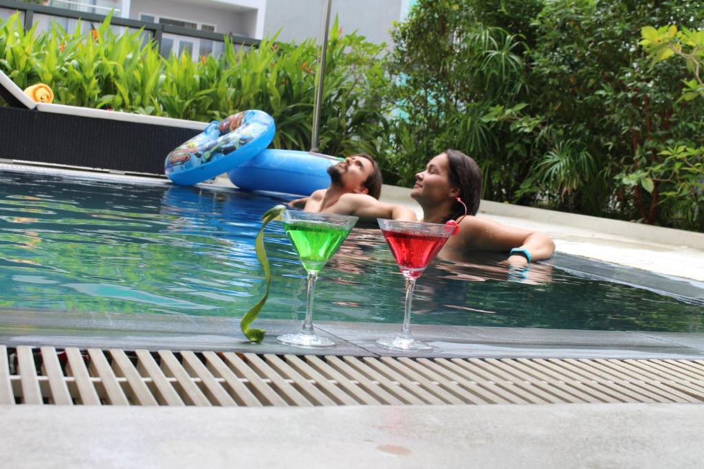 Bazén v ubytování Grand Sea Hotel Danang nebo v jeho okolí