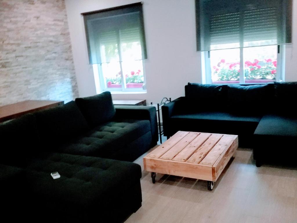 Posezení v ubytování New Trendy apartment