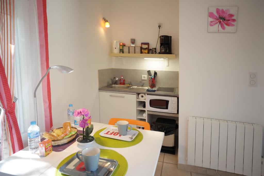 Una cocina o cocineta en DORMIR A MONTAUBAN Logements Carreyrat Calme et Verdoyant