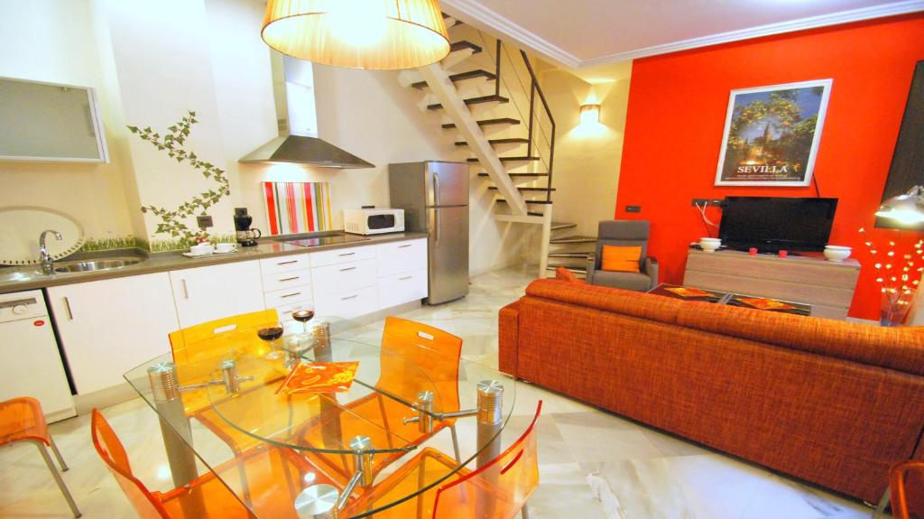 Kuchyňa alebo kuchynka v ubytovaní Living-Sevilla Apartments San Lorenzo