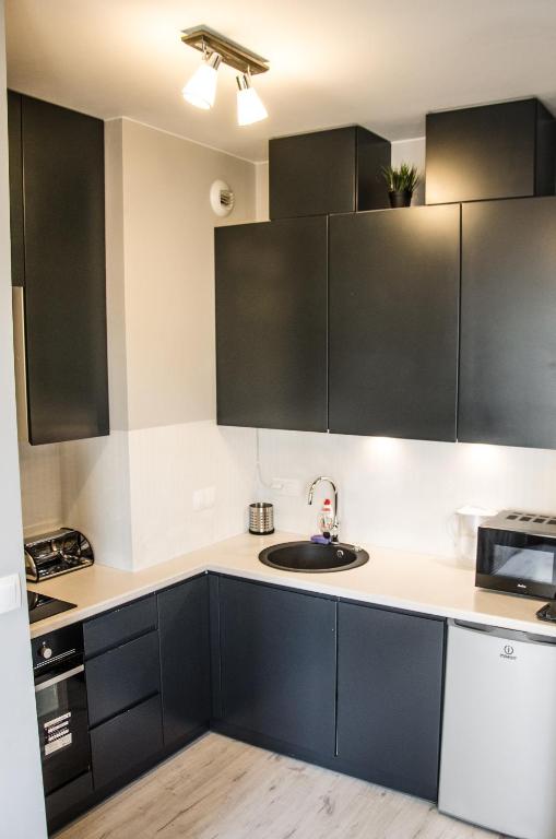 Kuchyňa alebo kuchynka v ubytovaní Apartament Expo Brylowska
