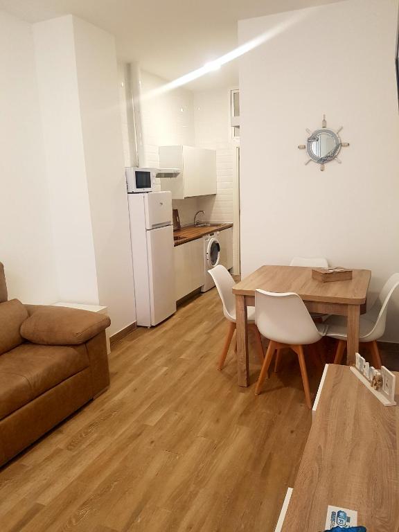 Kuchyň nebo kuchyňský kout v ubytování Apartments Naty Beach