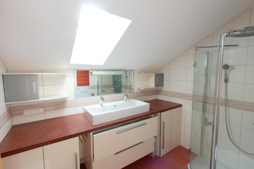 Koupelna v ubytování Ferienhaus Grohs