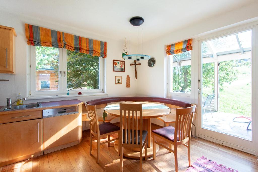Kuchyň nebo kuchyňský kout v ubytování Ferienhaus Grohs