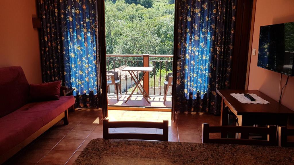 Balkón nebo terasa v ubytování Apartamentos La Corona - Cabrales
