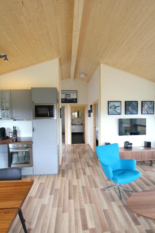 Dapur atau dapur kecil di Blue View Cabin 5A With private hot tub