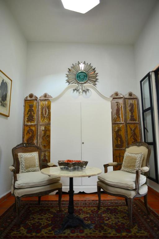 Posezení v ubytování Casa Marly