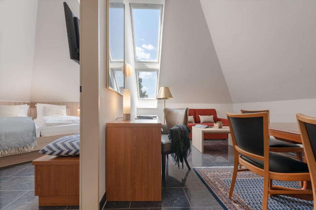 Postel nebo postele na pokoji v ubytování Hotel Europa