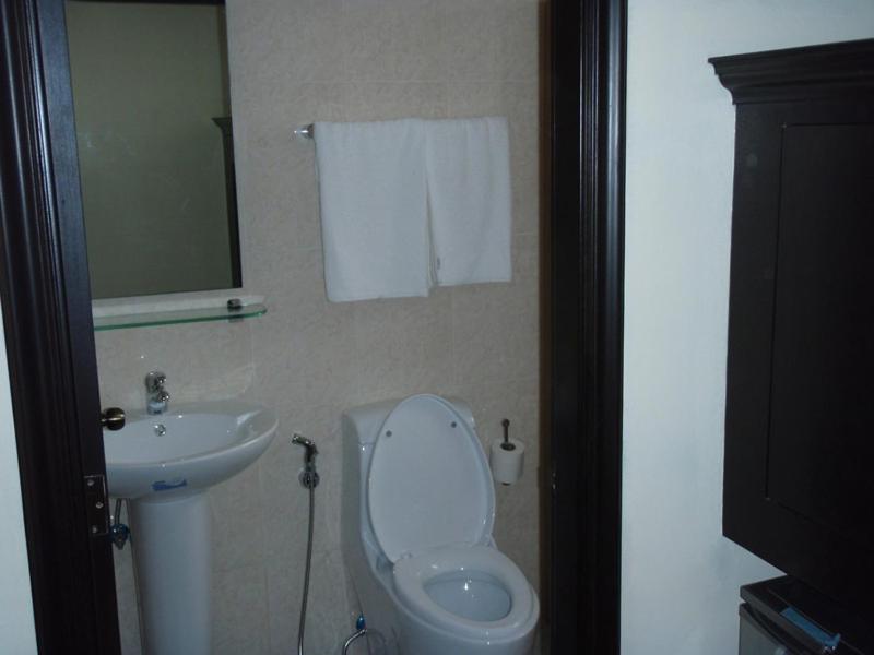 Koupelna v ubytování Boomerang Hotel