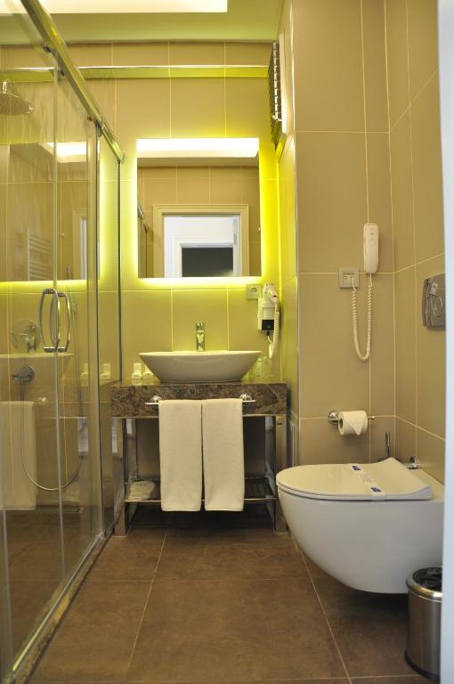 Koupelna v ubytování Centrum Suites İstanbul