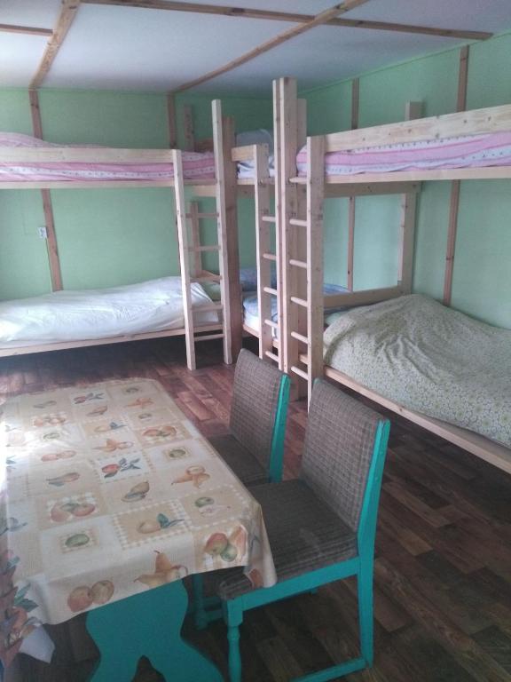 Postel nebo postele na pokoji v ubytování Pod Gwiazdami Lejkowo