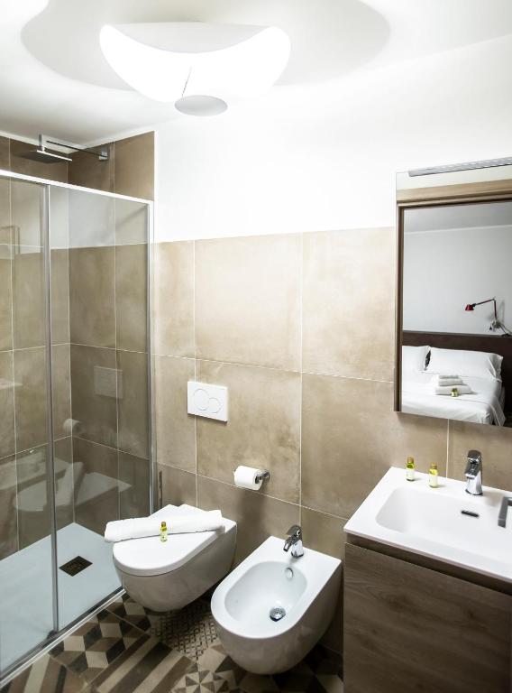 Kúpeľňa v ubytovaní Locanda Mimmo
