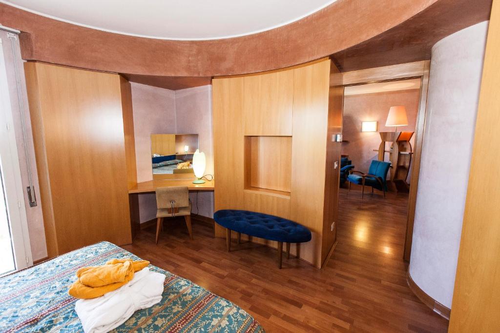 Postel nebo postele na pokoji v ubytování Hotel Terme Orvieto