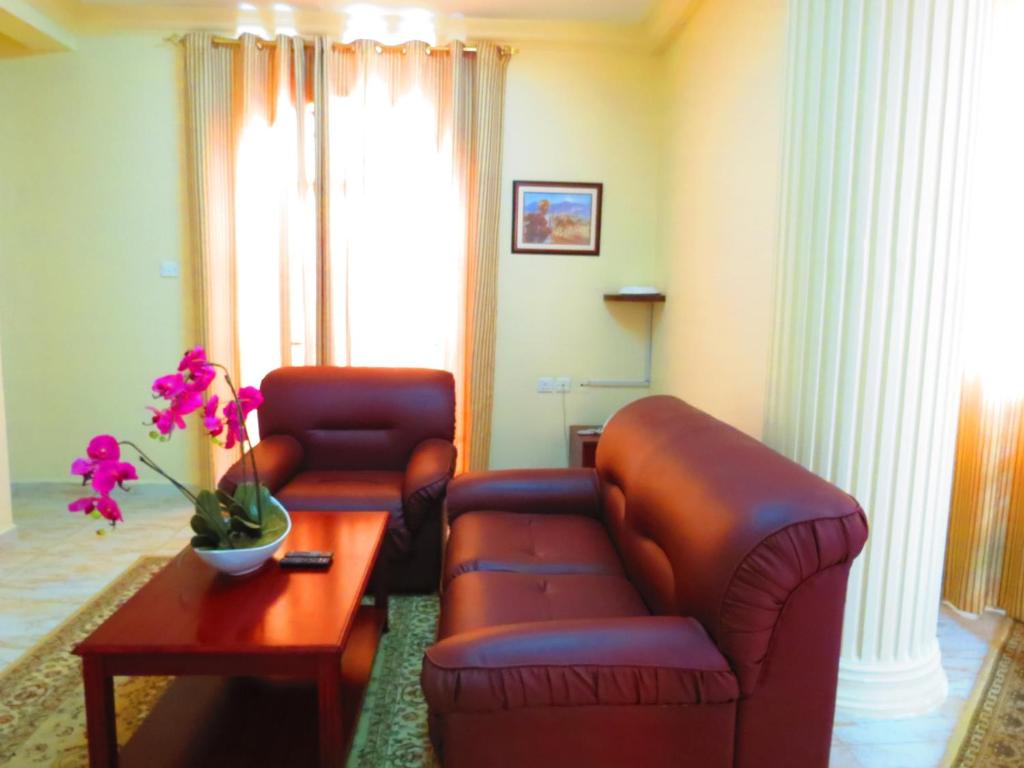 Posezení v ubytování Al Ferdous Hotel Apartments