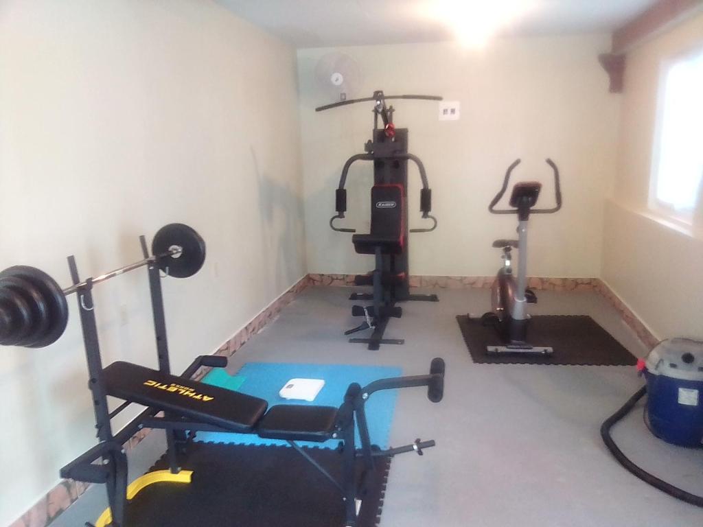 Fitness centrum a/nebo fitness zařízení v ubytování La Delphina Bed and Breakfast Bar and Grill