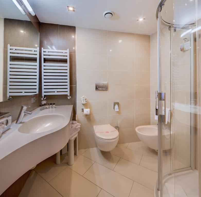 Koupelna v ubytování Best Western Hotel Adige