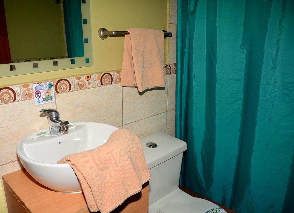 Koupelna v ubytování Hostal Terra 4 - EL LABRADOR