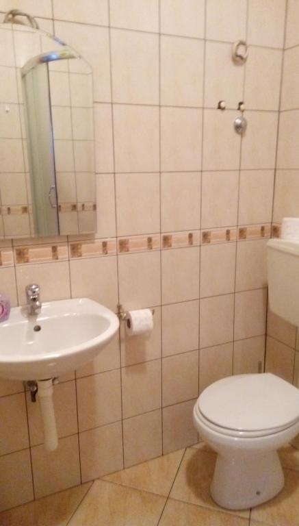Koupelna v ubytování Apartmani Spomenka