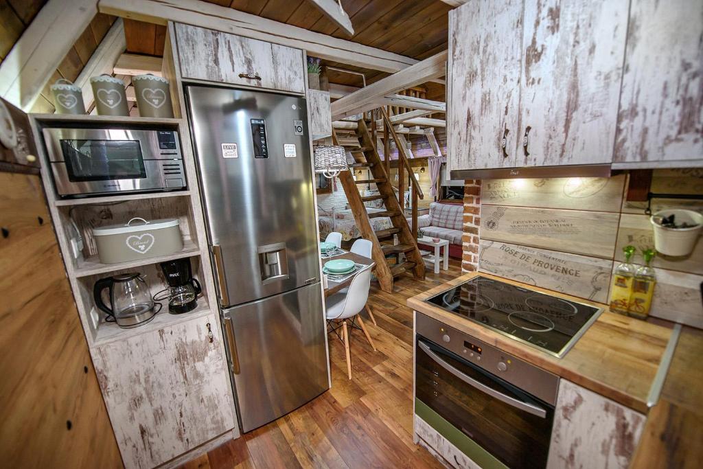 Kuchyň nebo kuchyňský kout v ubytování Traditional Guesthouse
