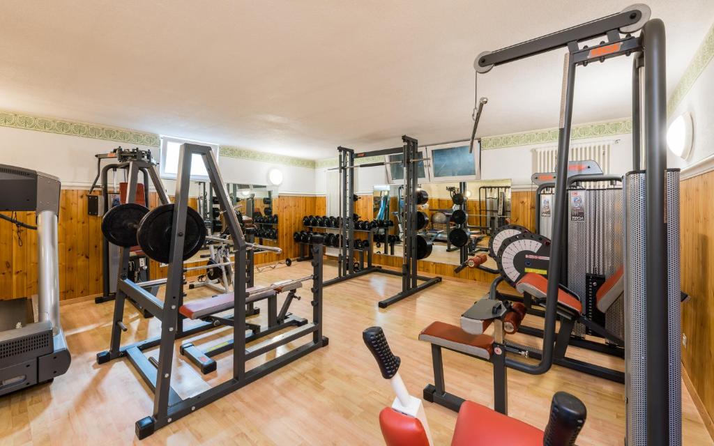 Posilňovňa alebo fitness centrum v ubytovaní Sporthotel Exclusive