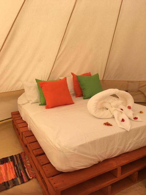 Voodi või voodid majutusasutuse Glamping Due Amici toas