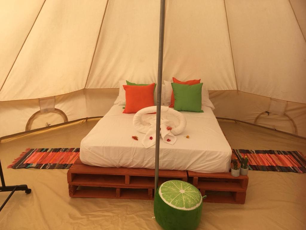 Voodi või voodid majutusasutuse Glamping Due Amici toas