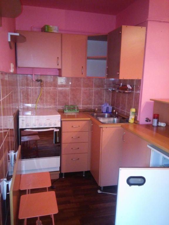 Dapur atau dapur kecil di Margit kulcsosház