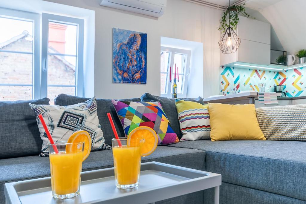 Posezení v ubytování TOP Apartman