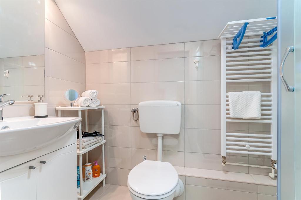 Koupelna v ubytování TOP Apartman