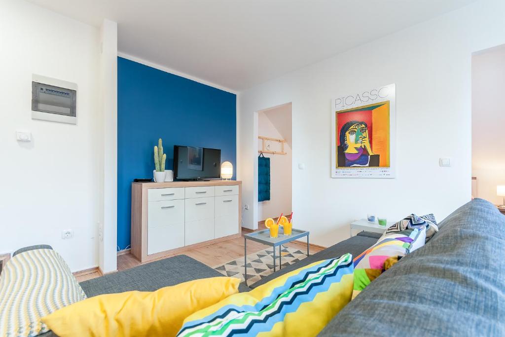 Posezení v ubytování TOP Apartman