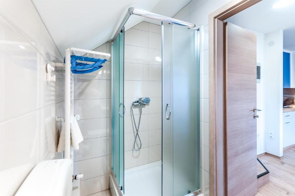 Koupelna v ubytování TOP Apartman