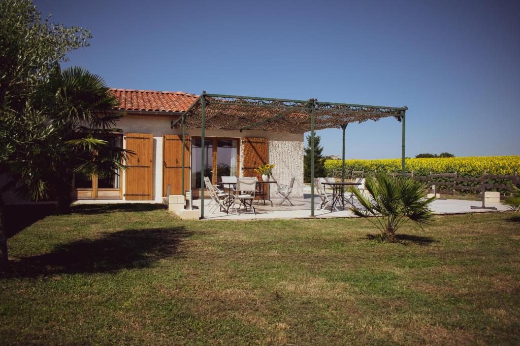 Zahrada ubytování Chambre d'hôtes Lempery