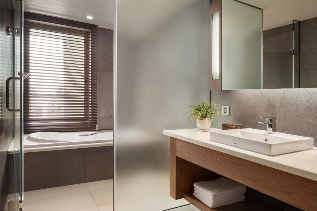 Koupelna v ubytování Hotel Emion Phnom Penh