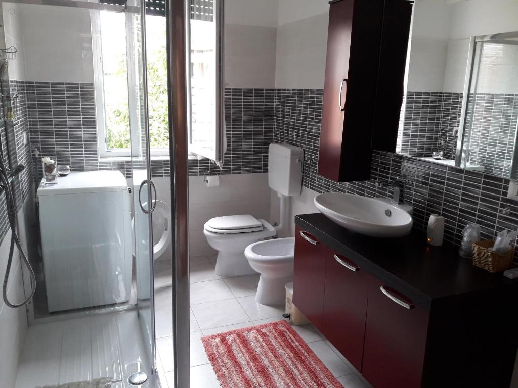 Koupelna v ubytování B&B Regina