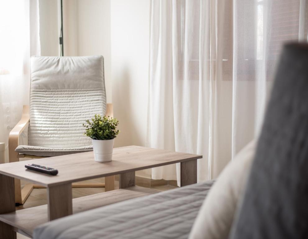 Posezení v ubytování Aelia Apartments