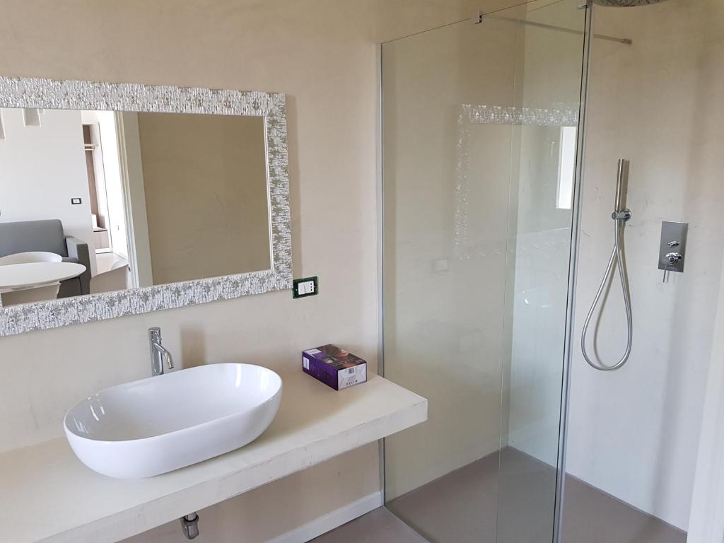 Koupelna v ubytování Venus Suites