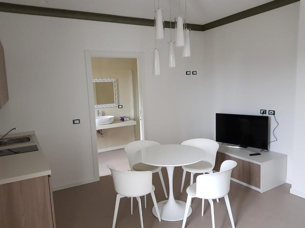TV a/nebo společenská místnost v ubytování Venus Suites